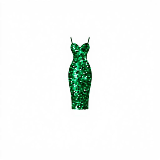 Emerald Green Sequin Dress