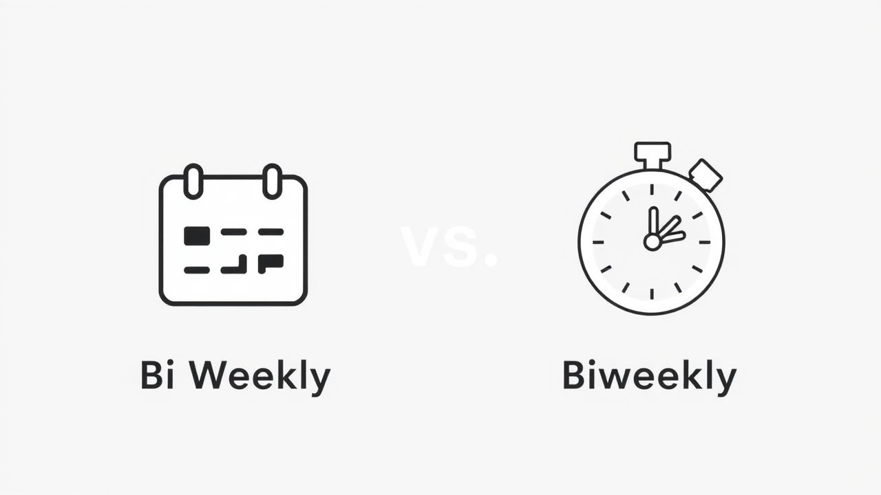 Bi Weekly vs Biweekly