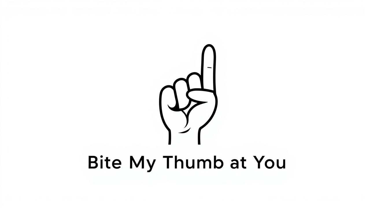 Bite My Thumb at You