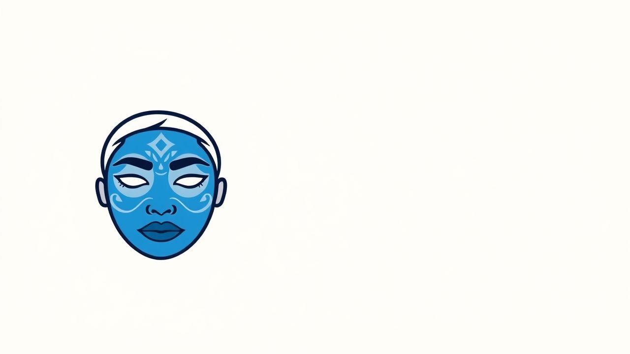 Blue Woad Face Paint
