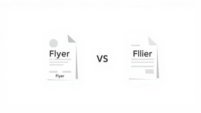 Define Flyer vs Flier