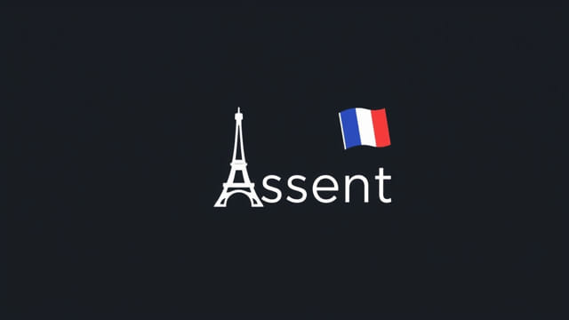 French Assent Crossword Clue
