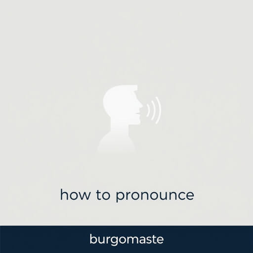 How to Pronounce Burgomaster