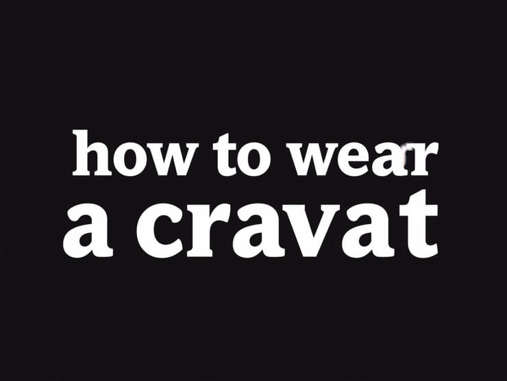 How to Wear a Cravat