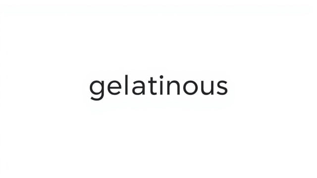 Is Gelatinous a Word