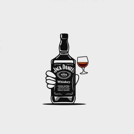 Jack Daniels Sipping Whiskey