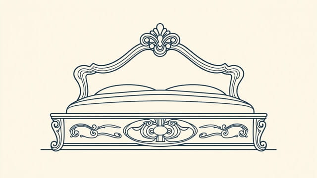 King Size Rococo Bed