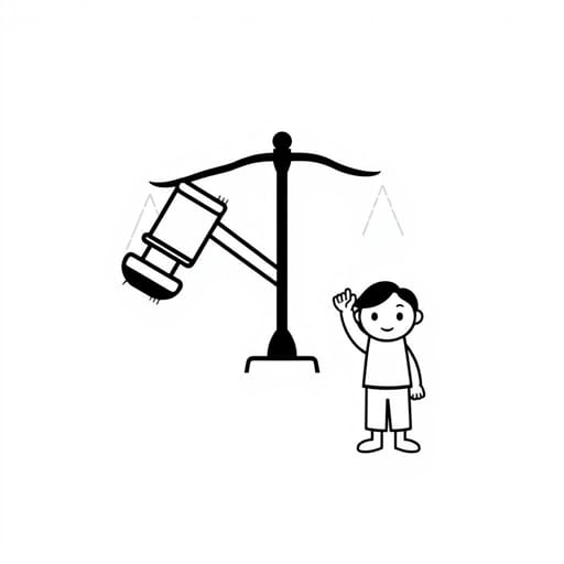 Law Flipping Off Kid