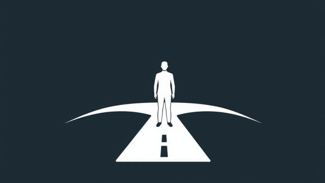 Man at the Crossroads