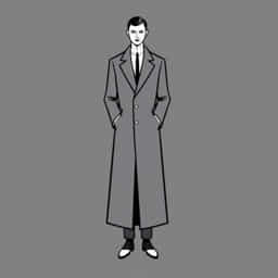Extra Long Overcoat Mens