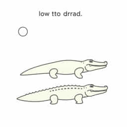 How To Draw A Crocodile