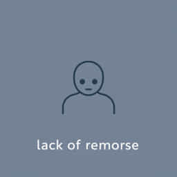 Lack Of Remorse Synonym