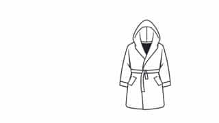 Mens Housecoat With Hood