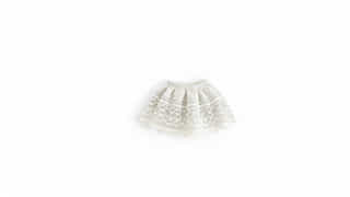 Mini White Frilly Skirt