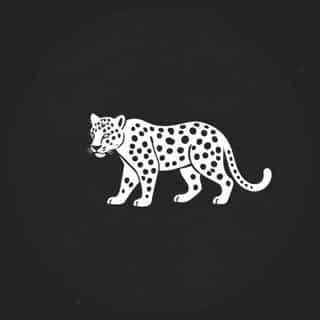 Outline Of Amur Leopard
