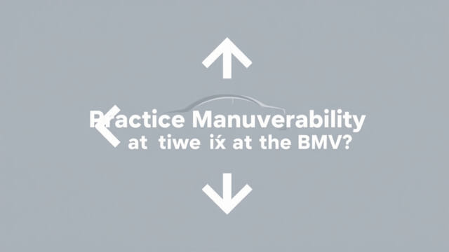 Can You Practice Maneuverability At The Bmv