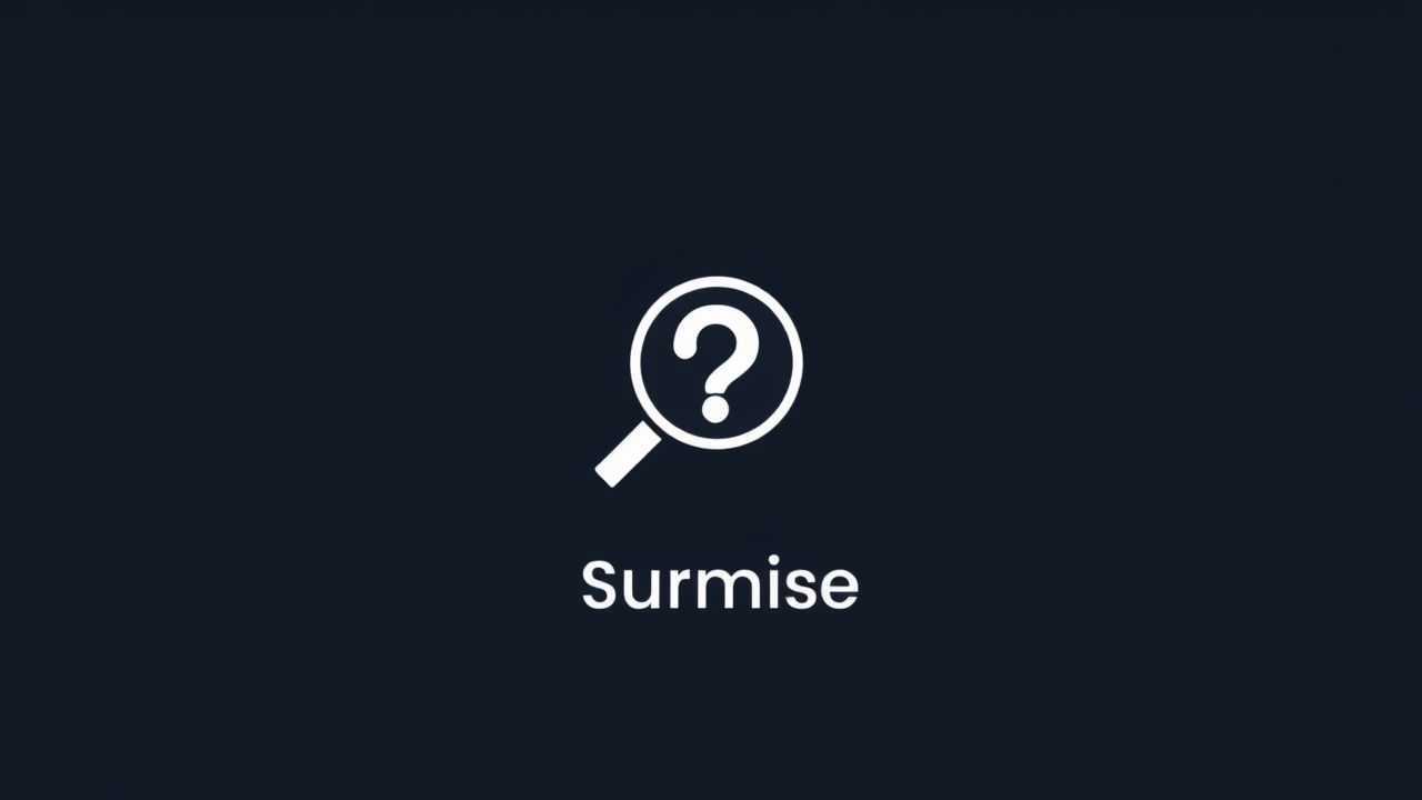 How To Use The Word Surmise In A Sentence