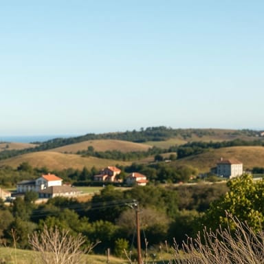 In The View Of A Scene That Is Shot From A Considerable Distance