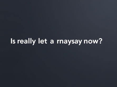 Is It Really Let A Naysayer Know?