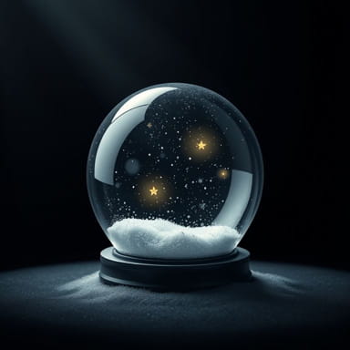 Luxury Dark And Light Faerie Snowglobe