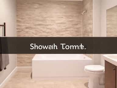 One Piece Shower Tub Combo