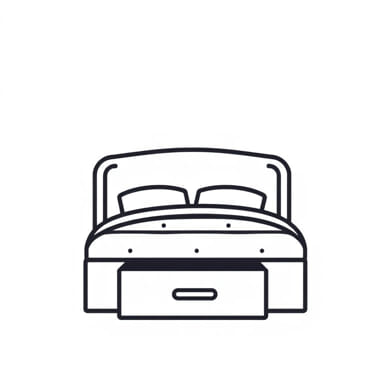 Queen Bed With Drawer