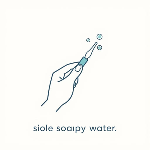 Using Soapy Water When Applying Silicone