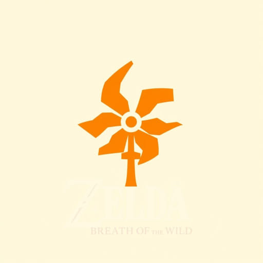 Zelda Breath Of The Wild Orange Pinwheel