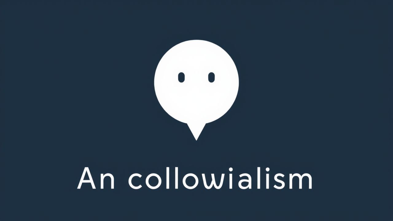 An Example Of Colloquialism