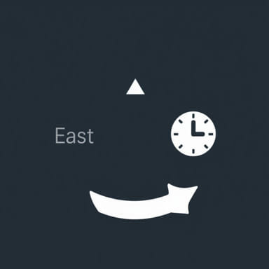 East To West Is Clockwise Or Anticlockwise