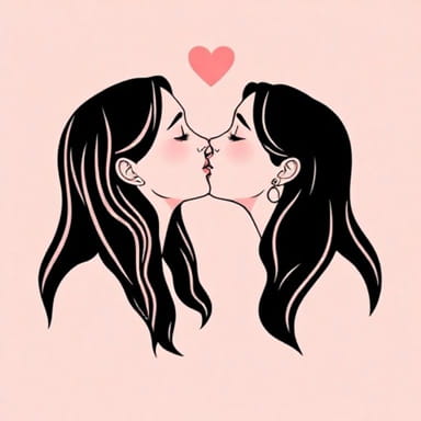 Ellie And Dina Kiss