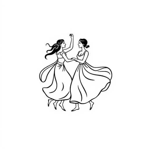 Greek And Bacchanalian Dance