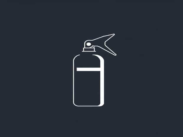 A Carbon Dioxide Fire Extinguisher