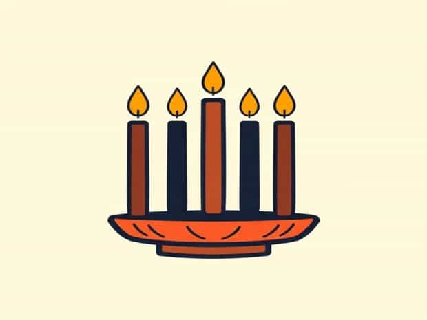 Candle Holder For Kwanzaa