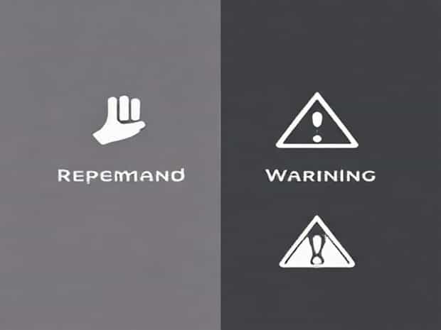 Difference Between Reprimand And Warning