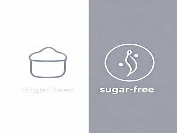 Difference Between Sugarless And Sugar-Free
