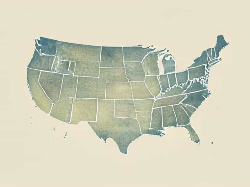 A Map Of The United States