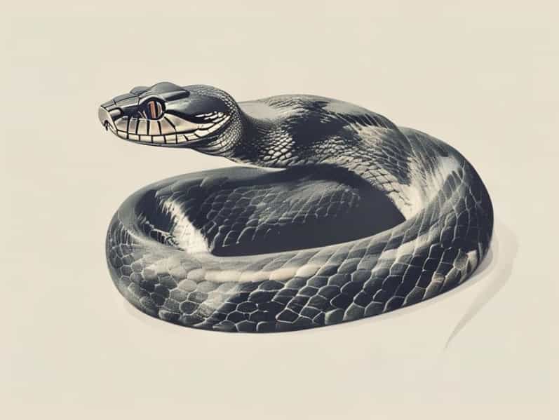 A Picture Of A Cottonmouth Snake