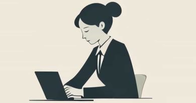 Quiet Woman Working For Irish Banker