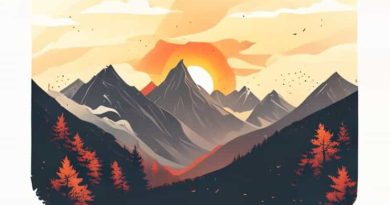 Blaze The Mountains In The Windless Autumn