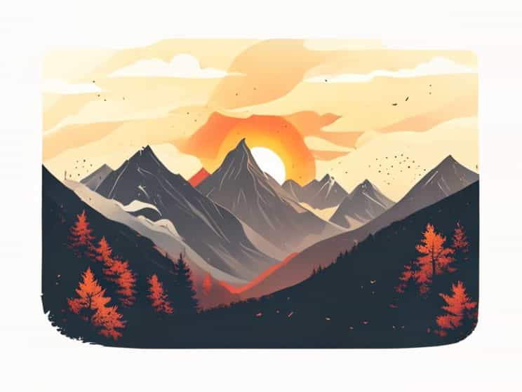 Blaze The Mountains In The Windless Autumn