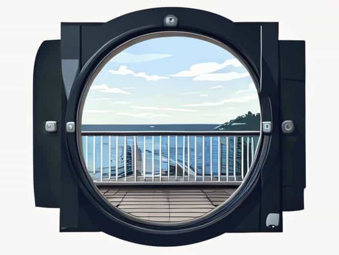 Deluxe Porthole View Stateroom With Veranda