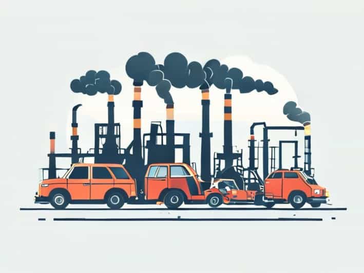 From Factories And Vehicles Pollute The Air