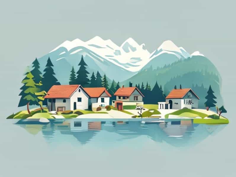 Lake Village In Switzerland Neolithic Age