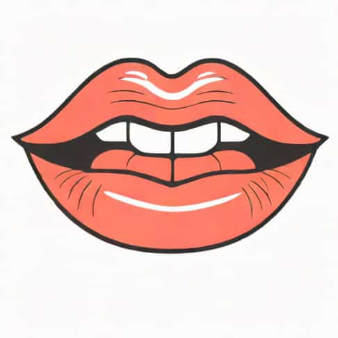 Lips Stammering Or Faltering When Speaking