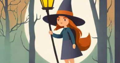 Little Witch In The Woods Streetlamp Color