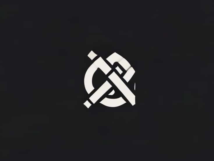 Motif Of Interwoven Letters Used As A Logo