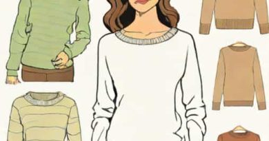 Round Neck Woolen Blouse Sweater For Ladies