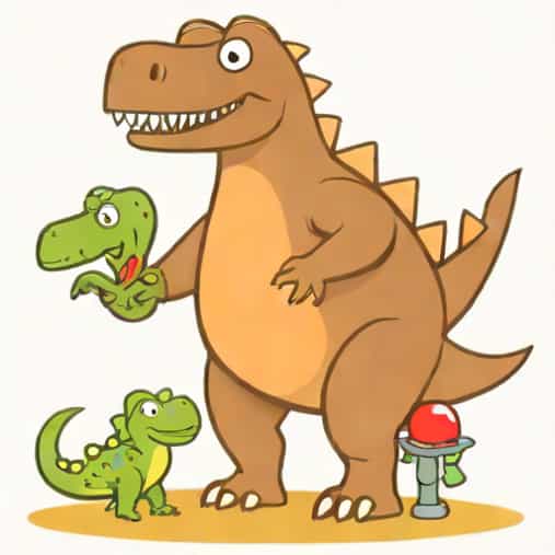 Steggy Harry And His Bucketful Of Dinosaurs