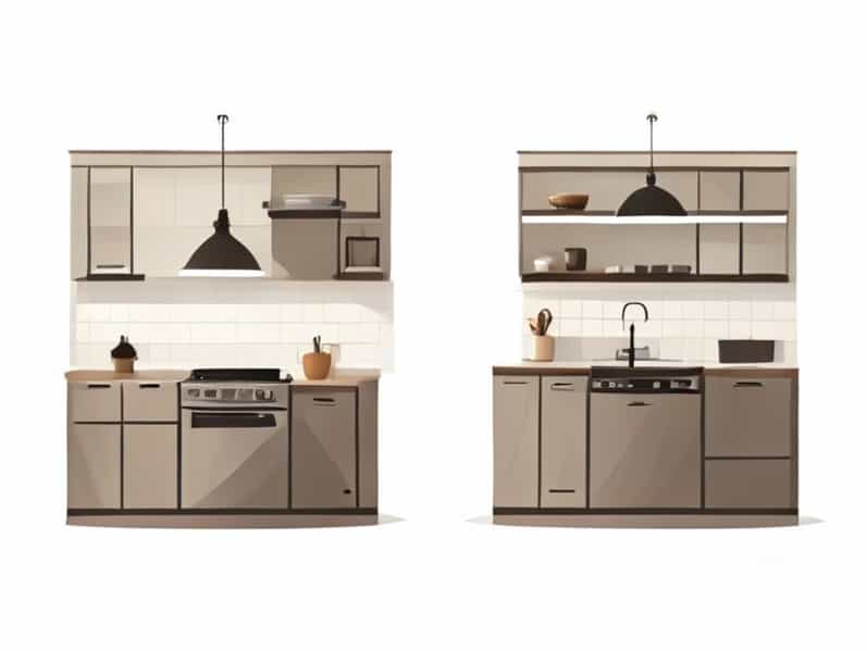 U Shaped Kitchen Remodel Before And After